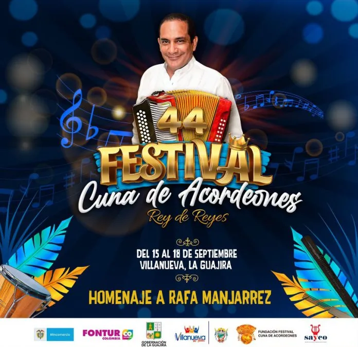 SAYCO presente en el 44º. Festival Cuna de Acordeones 2022 Homenaje al maestro ´Rafa Manjarrez´