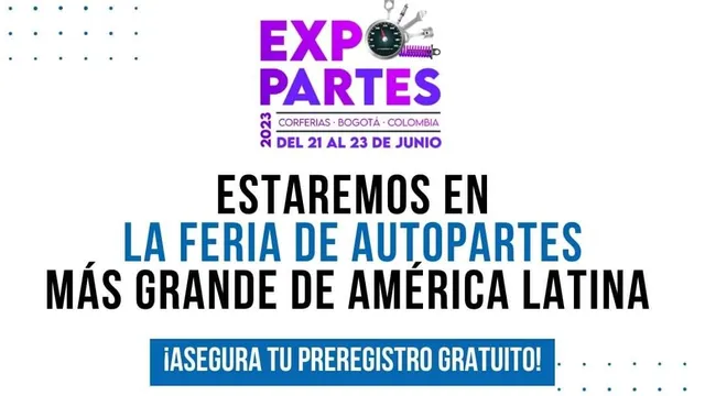 Expopartes 2023: La feria de autopartes más grande de América Latina regresa a Bogotá.