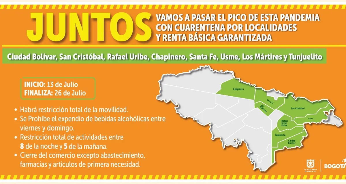 Así funcionará la restricción a la venta de bebidas alcohólicas en Bogotá