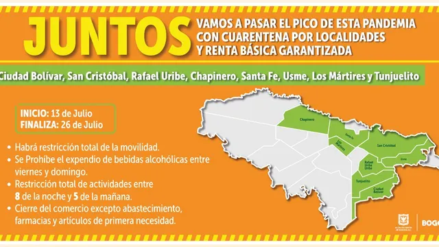 Así funcionará la restricción a la venta de bebidas alcohólicas en Bogotá