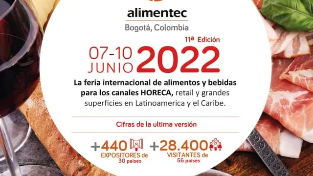 Regresa ALIMENTEC 2022 / JUNIO 7 - 10 en Corferias.