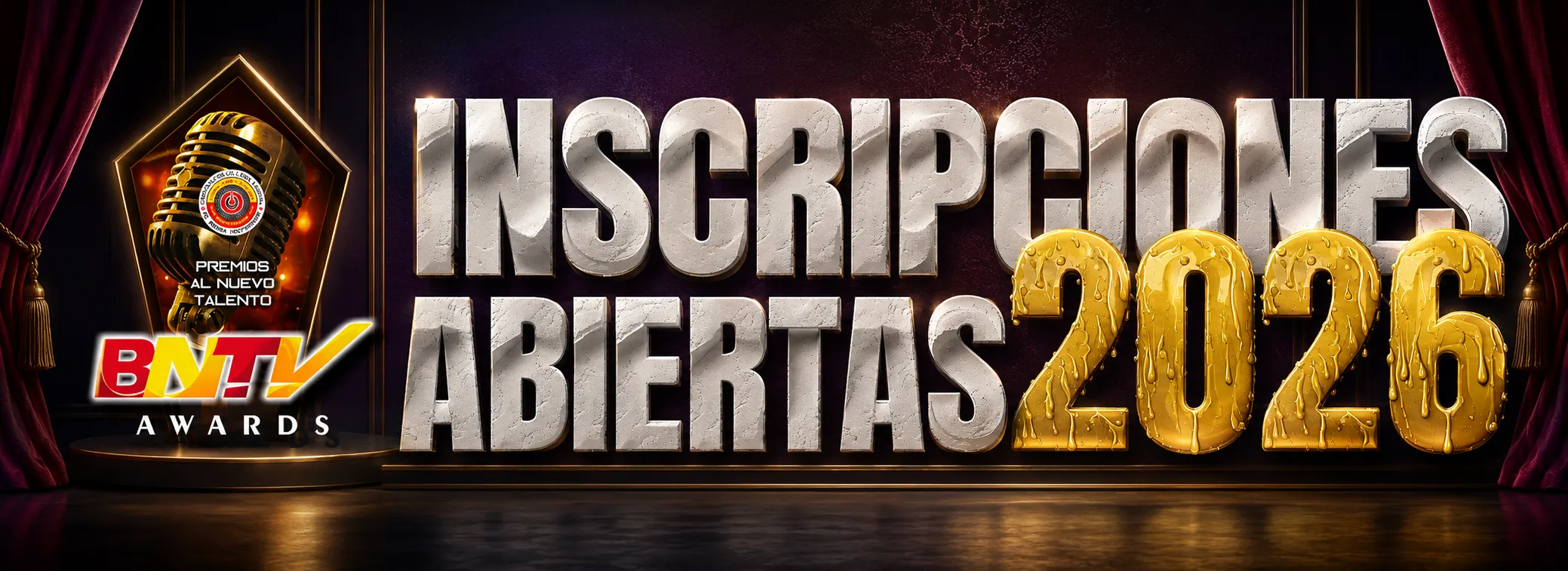 Inscripciones abiertas 2026 — BNTV Awards, Premios al Nuevo Talento